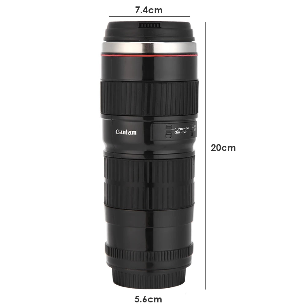 Stainless Steel SLR Camera Coffee Lens Mug Camera White Black Coffee Mug Coffee Cups Creative Emulation Mug Gift 50-400Ml