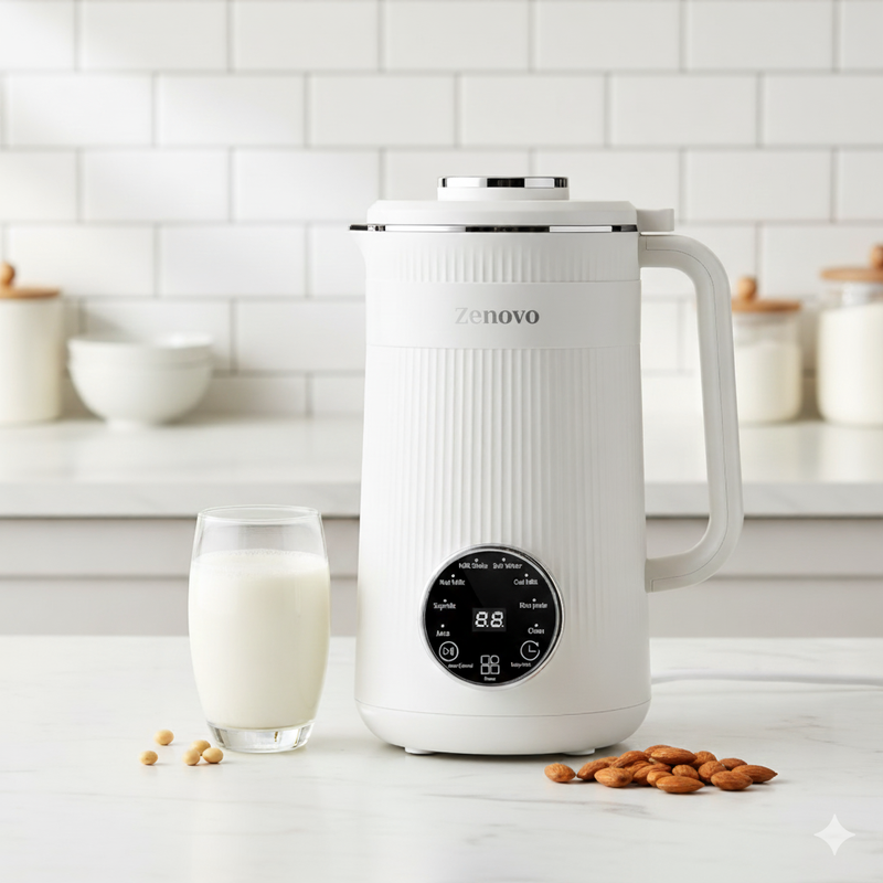 Zenovo Nut Milk Machine & Juicer -  Self-Cleaning Delay