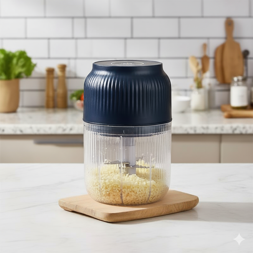 Zenova Electric Garlic & Veggie Chopper - Cordless & Portable