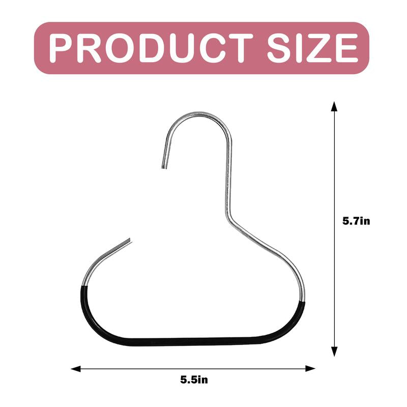 6 Counts Hat Organizer, Stainless Steel Hat Hangers for Closet, Hat Rack Hat Holder Cap Organizer for Baseball Caps, Scarf, Hat